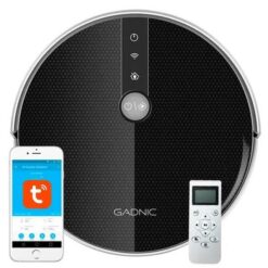 Aspiradora Gadnic Clean Duo Trapeadora Robot Negra (Z9600)