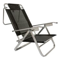 Reposera Descansar, Aluminio Negro (80005)