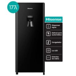 Heladera Hisense C/Dispenser Negra 177 Lts (RL230WB4AU)