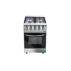 COCINA MORELLI 16045 ACERO 550  4 HORNALLAS PTA VISOR Y REJA FUND. LIVIANA INOX