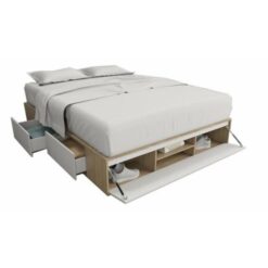 Box De Cama Tables Cajonera Zapatero 160 Olmo Con Everest (6443)